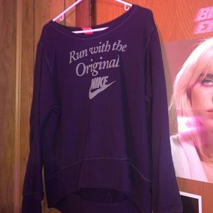 Run with the original Nike sweatshirt
